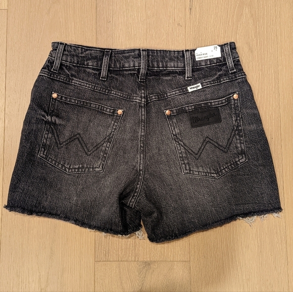 Women's Black Denim Shorts - Picture 7 of 7
